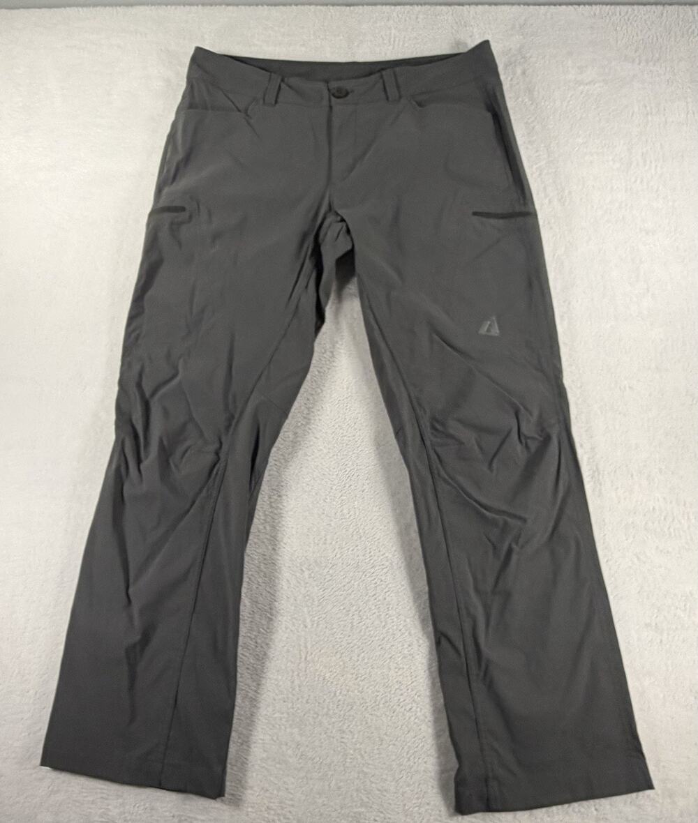 Eddie Bauer First Ascent Pants Mens 36x32 Gray Stretch Hiking Outdoor Trail